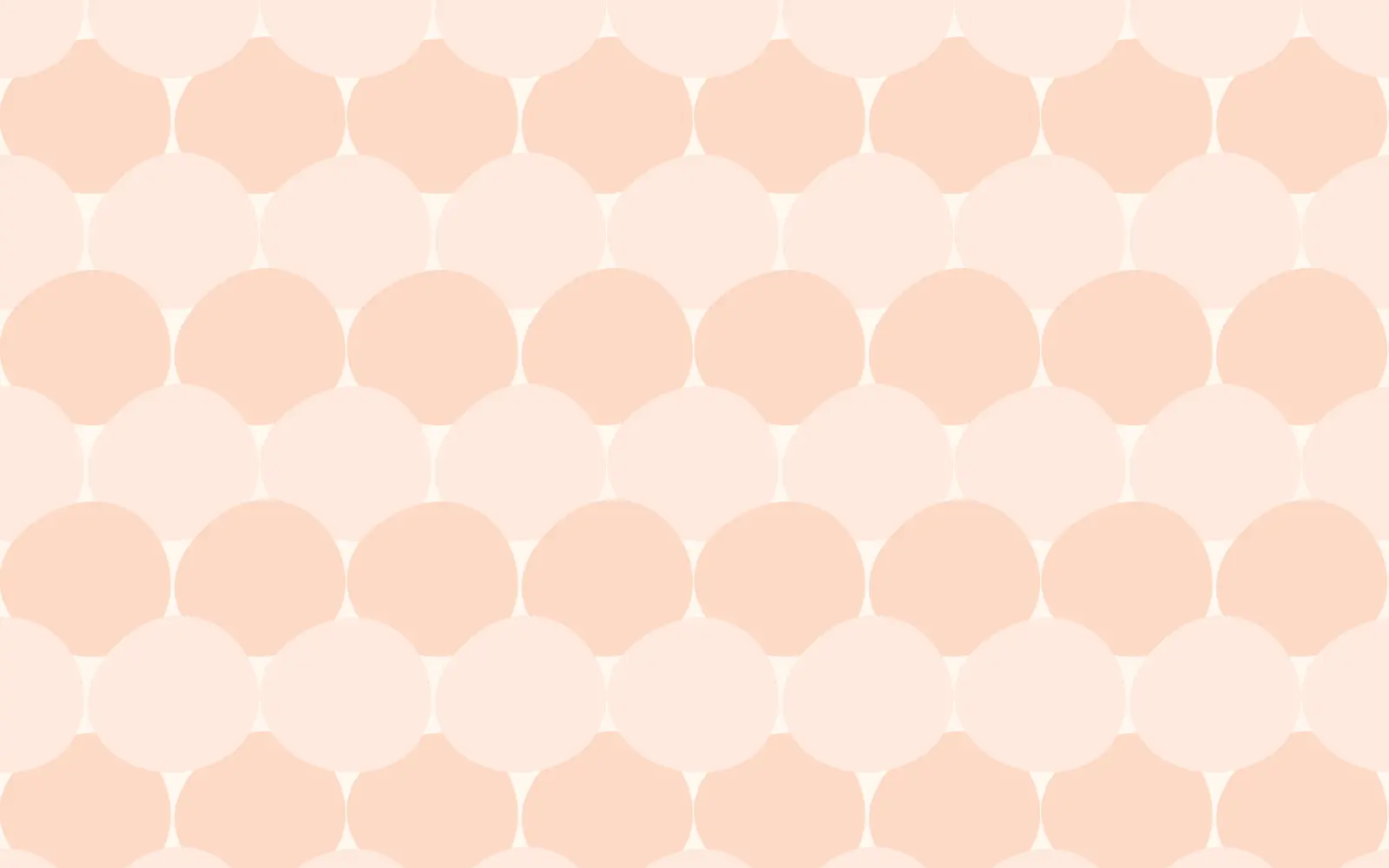 Fold pattern, peach on cream